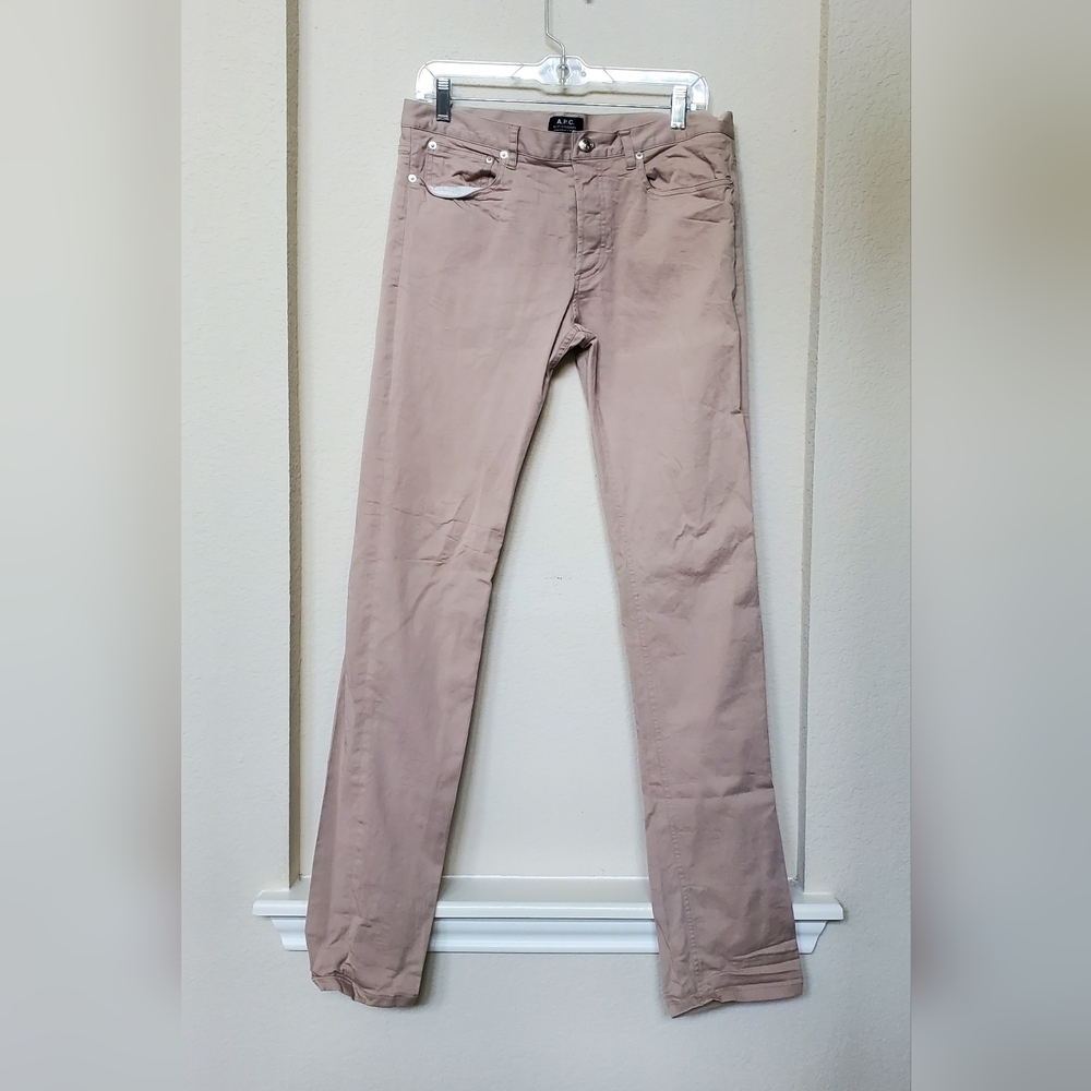 A.P.C. Tan Petite Standard Pants.  Size 32